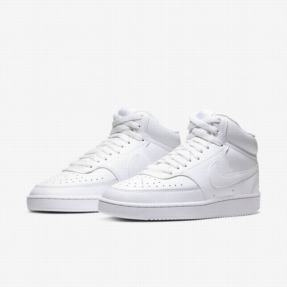 Nike NikeCourt Vision Mid Női Utcai Cipő Fehér | NI2147-J51