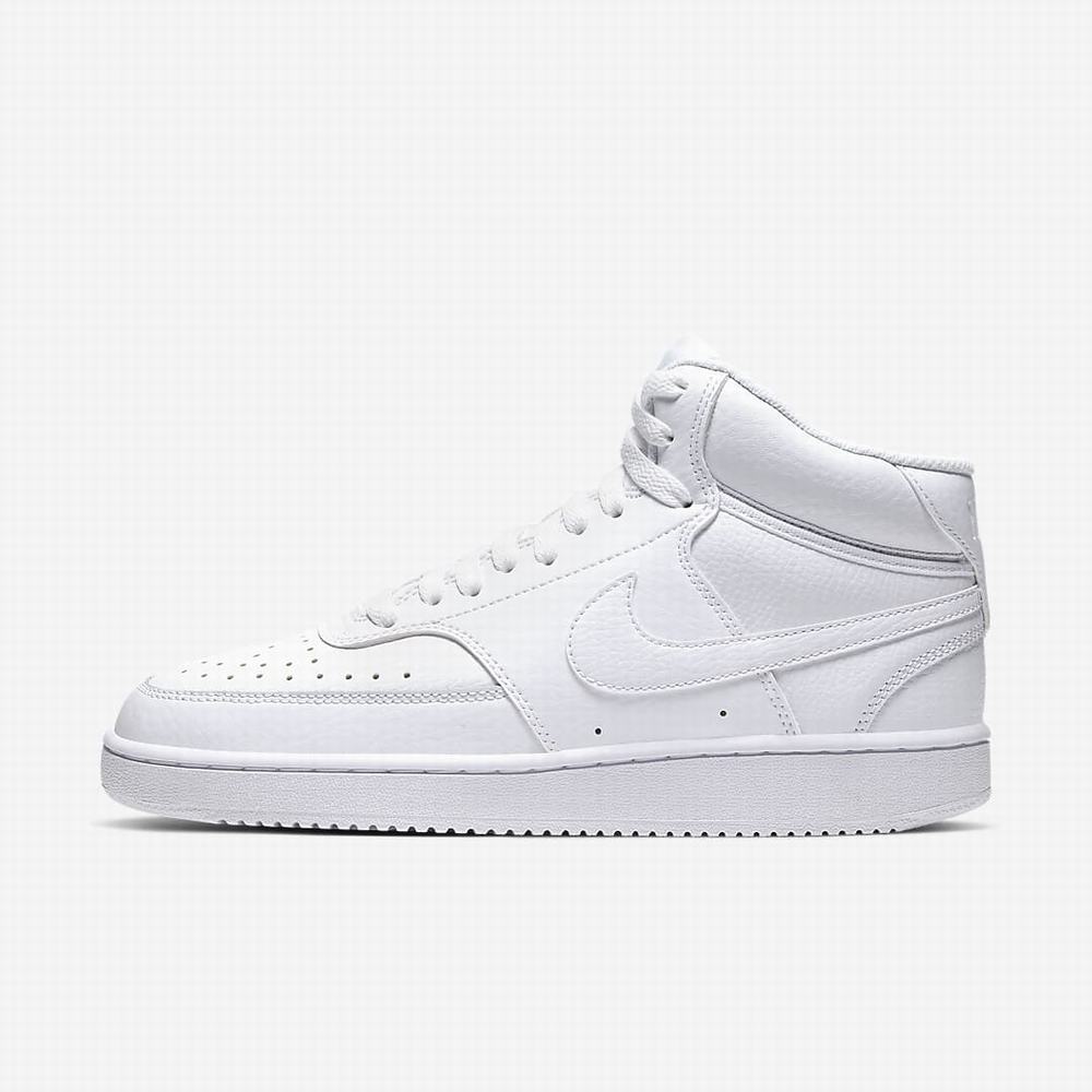 Nike NikeCourt Vision Mid Női Utcai Cipő Fehér | NI2147-J51