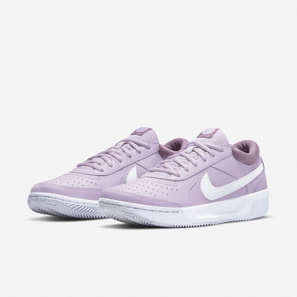 Nike NikeCourt Zoom Lite 3 Női Teniszcipő Rózsaszín Fehér | NI8403-G42