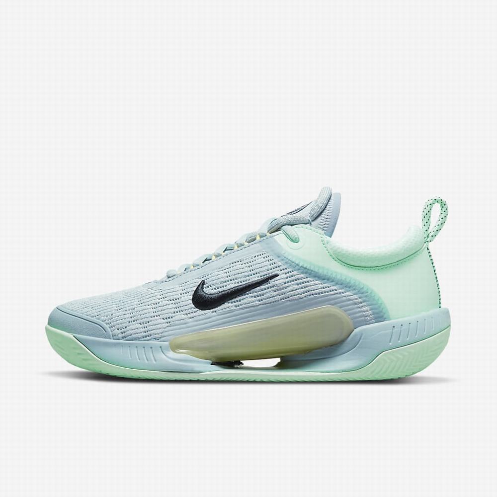 Nike NikeCourt Zoom NXT Női Teniszcipő Kék Menta Obszidián | NI2163-C51