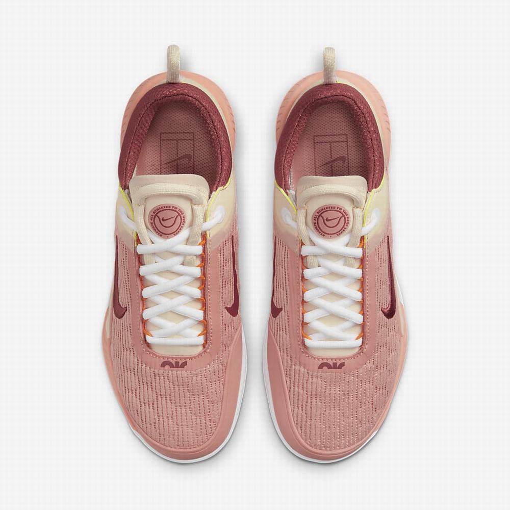 Nike NikeCourt Zoom NXT Női Teniszcipő Rózsaszín Fehér | NI1948-V96