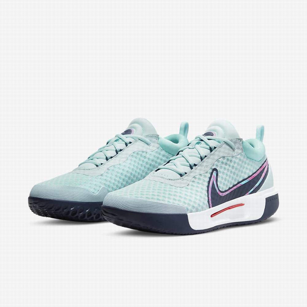 Nike NikeCourt Zoom Pro Hard Court Férfi Teniszcipő Kék Fehér Sötétkék | NI6279-X46