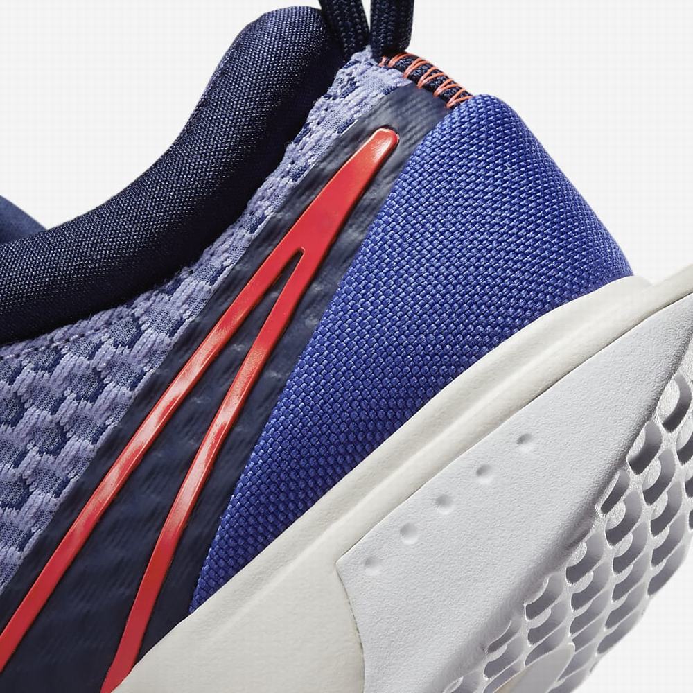Nike NikeCourt Zoom Pro Hard Court Férfi Teniszcipő Sötétkék Világos Piros | NI9482-Z83