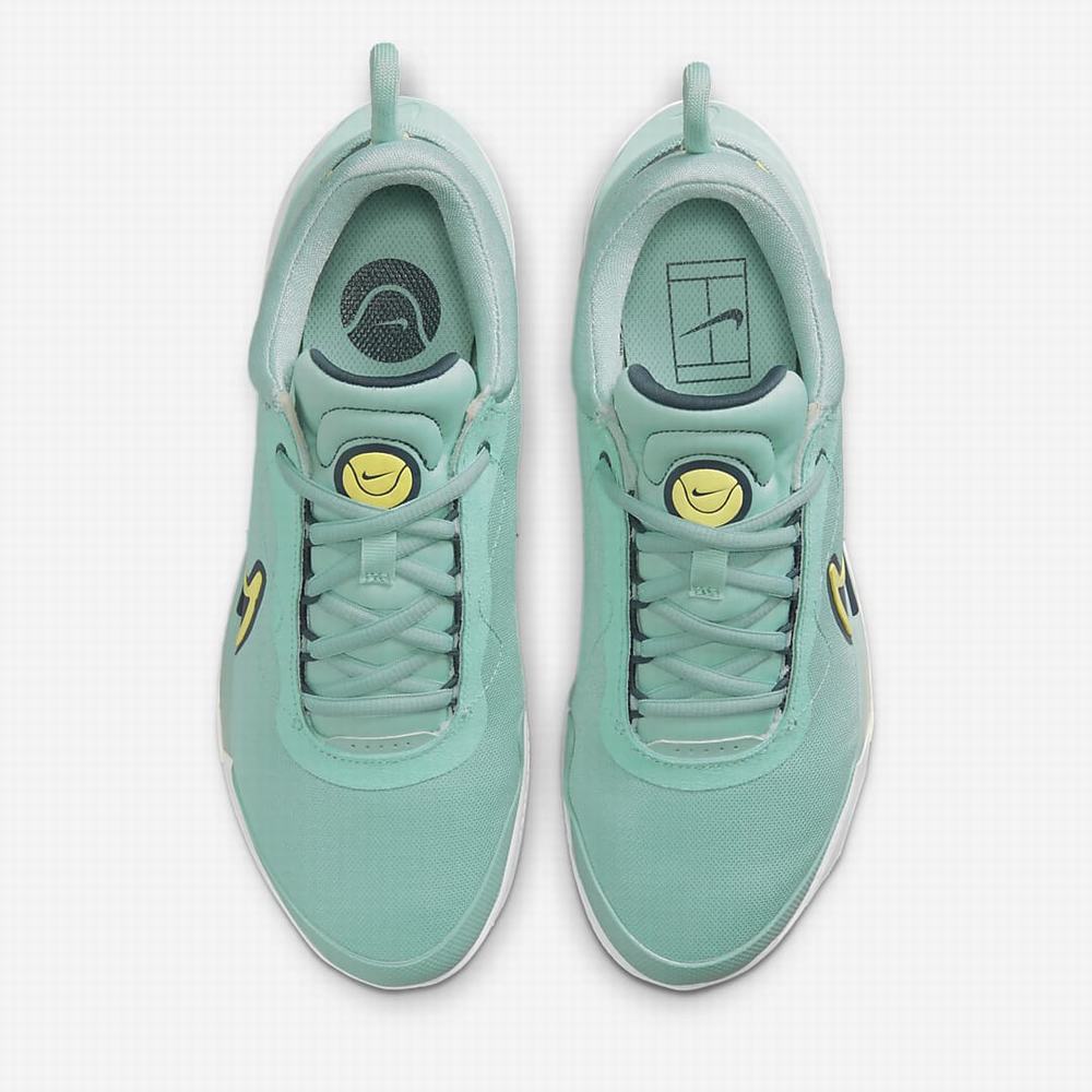 Nike NikeCourt Zoom Pro Női Teniszcipő Zöld Fehér Obszidián | NI1248-B41