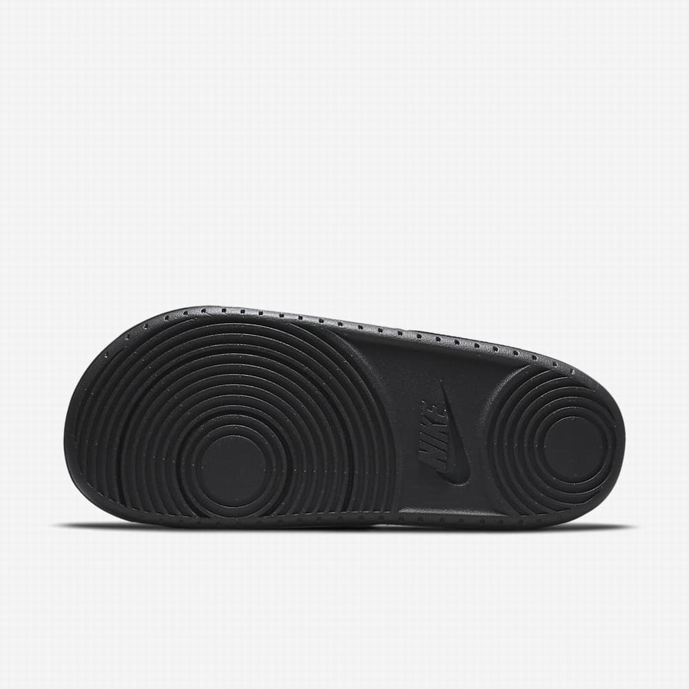 Nike Offcourt (MLB Atlanta Braves) Férfi Papucs Fekete Sötétkék Piros Sötétszürke | NI1304-Q12