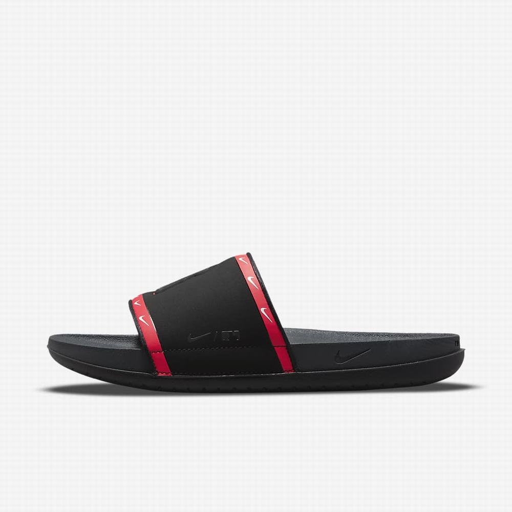 Nike Offcourt (MLB Los Angeles Angels) Férfi Papucs Fekete Piros Fehér Sötétszürke | NI7195-U42