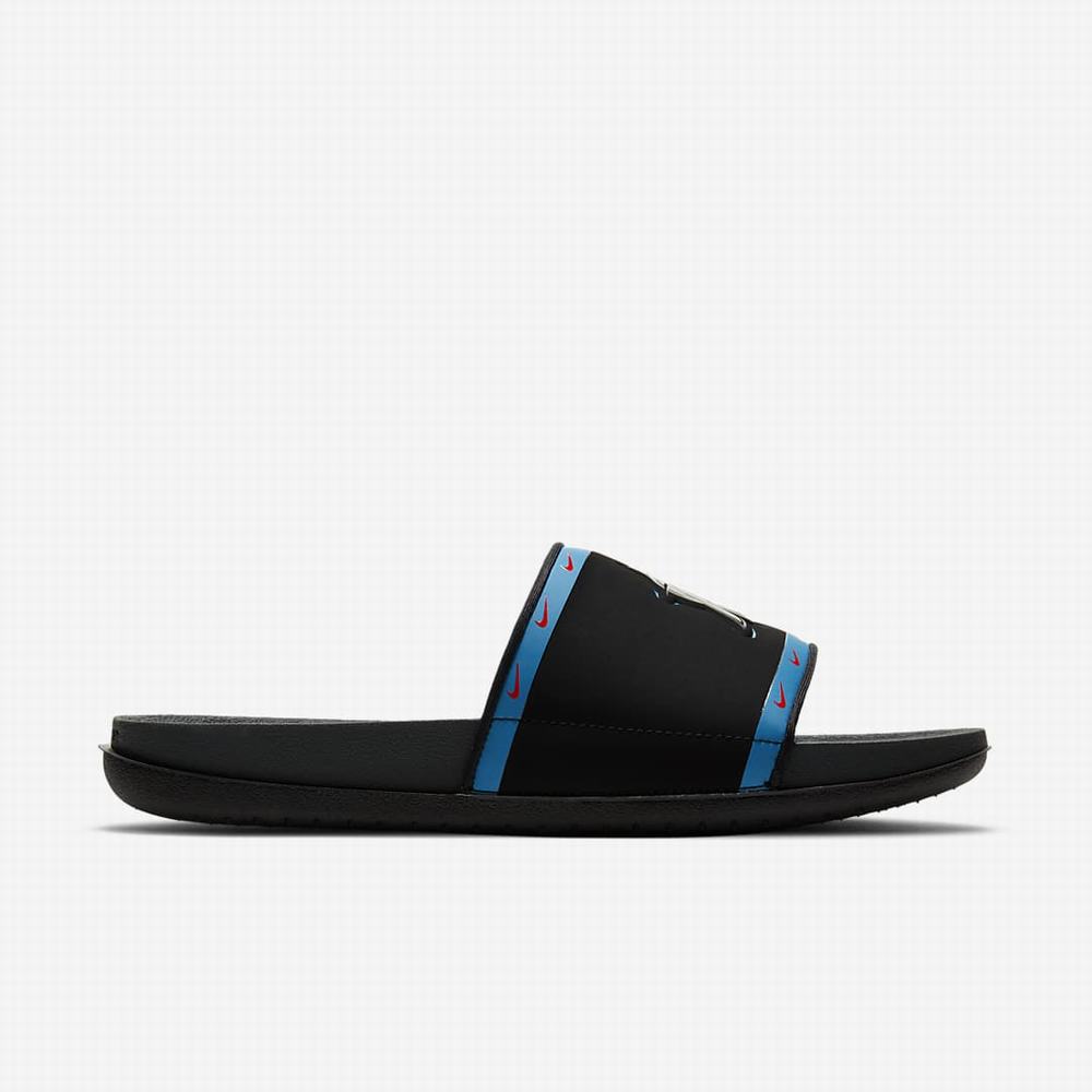 Nike Offcourt (MLB Miami Marlins) Férfi Papucs Fekete Kék Piros Sötétszürke | NI2987-F05