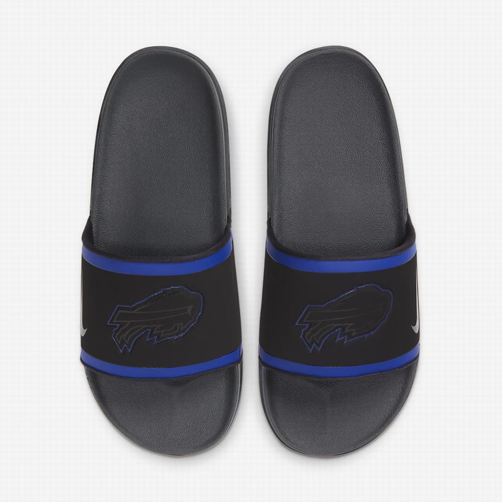 Nike Offcourt (NFL Buffalo Bills) Férfi Papucs Fekete Királykék Piros Sötétszürke | NI6842-Y76