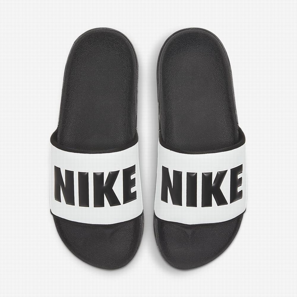 Nike Offcourt Női Papucs Fekete Fehér Fekete | NI5208-Z87