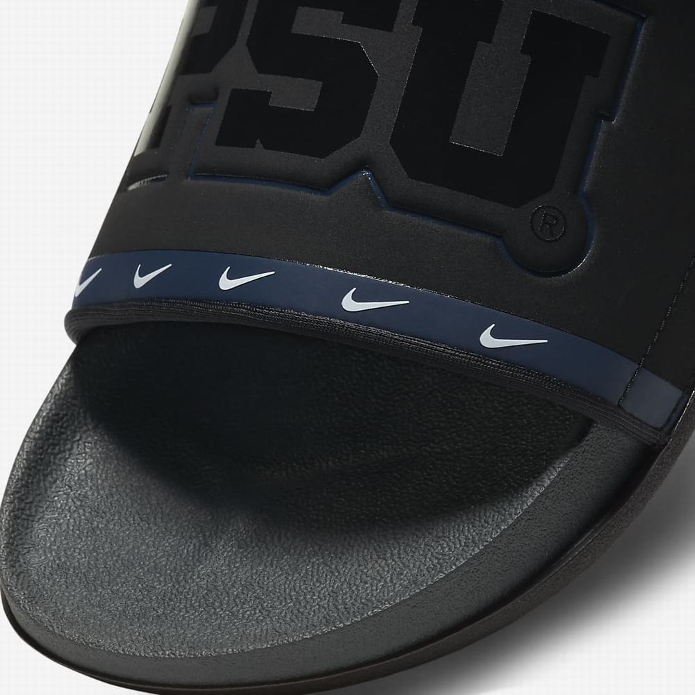 Nike Offcourt (Penn State) Férfi Papucs Fekete Sötétkék Fehér Sötétszürke | NI0267-A98