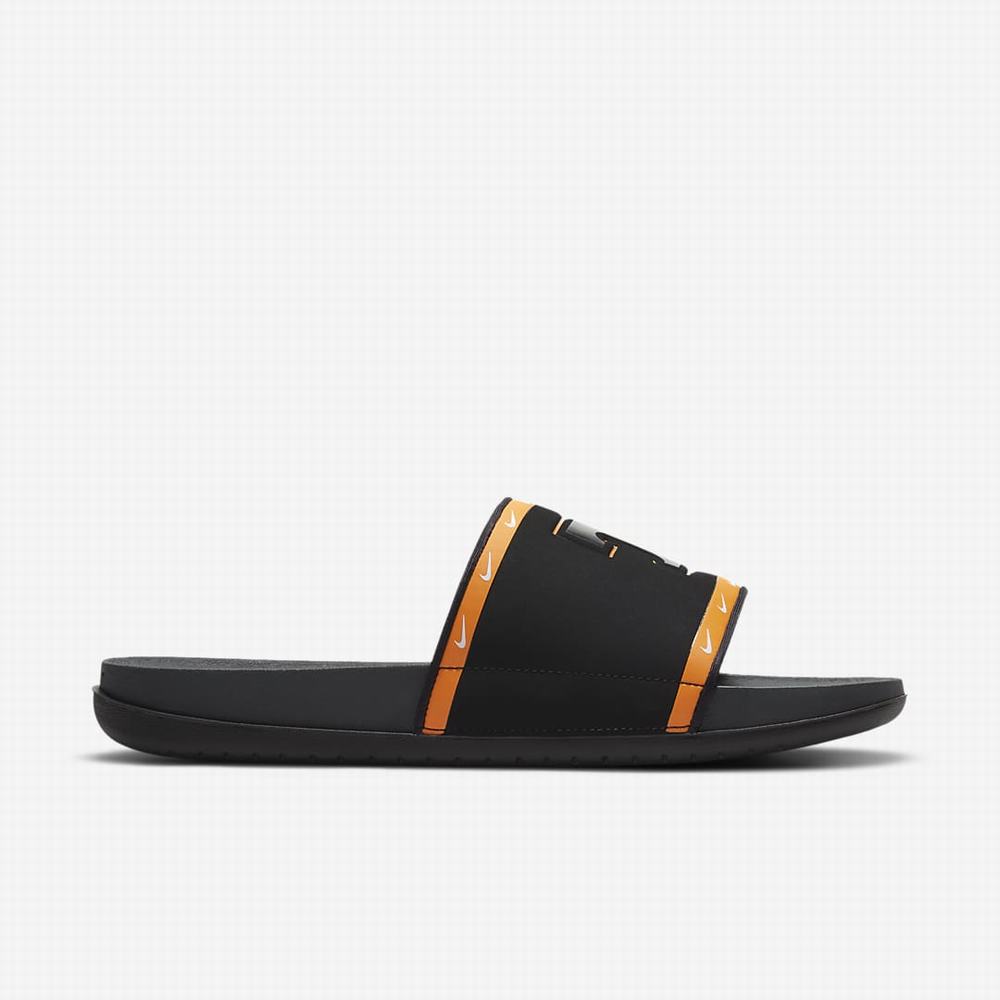 Nike Offcourt (Tennessee) Férfi Papucs Fekete Fehér Sötétszürke | NI3721-E47