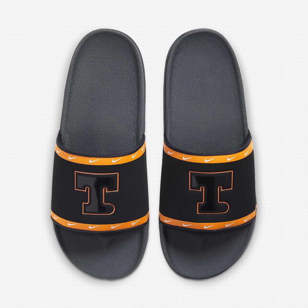 Nike Offcourt (Tennessee) Férfi Papucs Fekete Fehér Sötétszürke | NI3721-E47