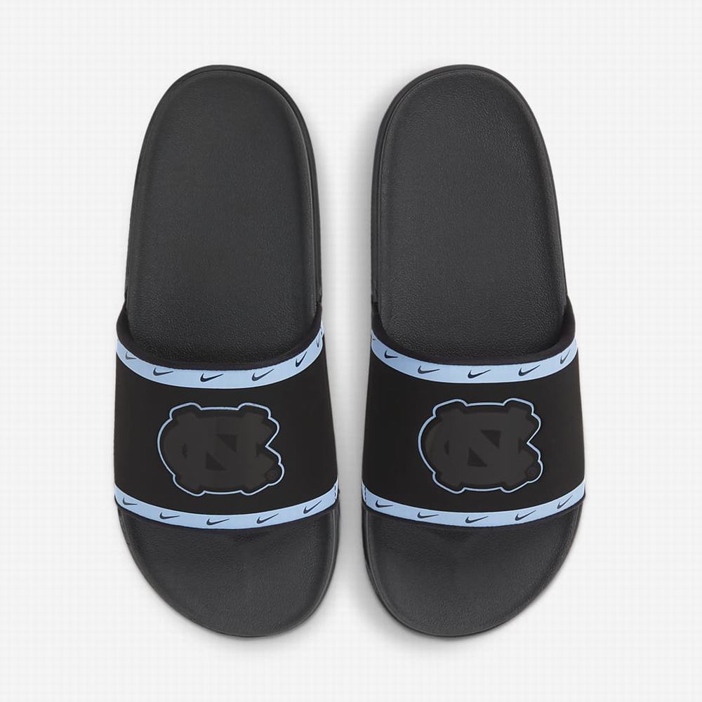 Nike Offcourt (UNC) Férfi Papucs Fekete Kék Sötétkék Sötétszürke | NI2651-R60