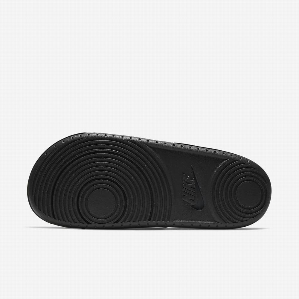 Nike Offcourt (West Virginia) Férfi Papucs Fekete Sötétkék Arany Sötétszürke | NI8465-Y60