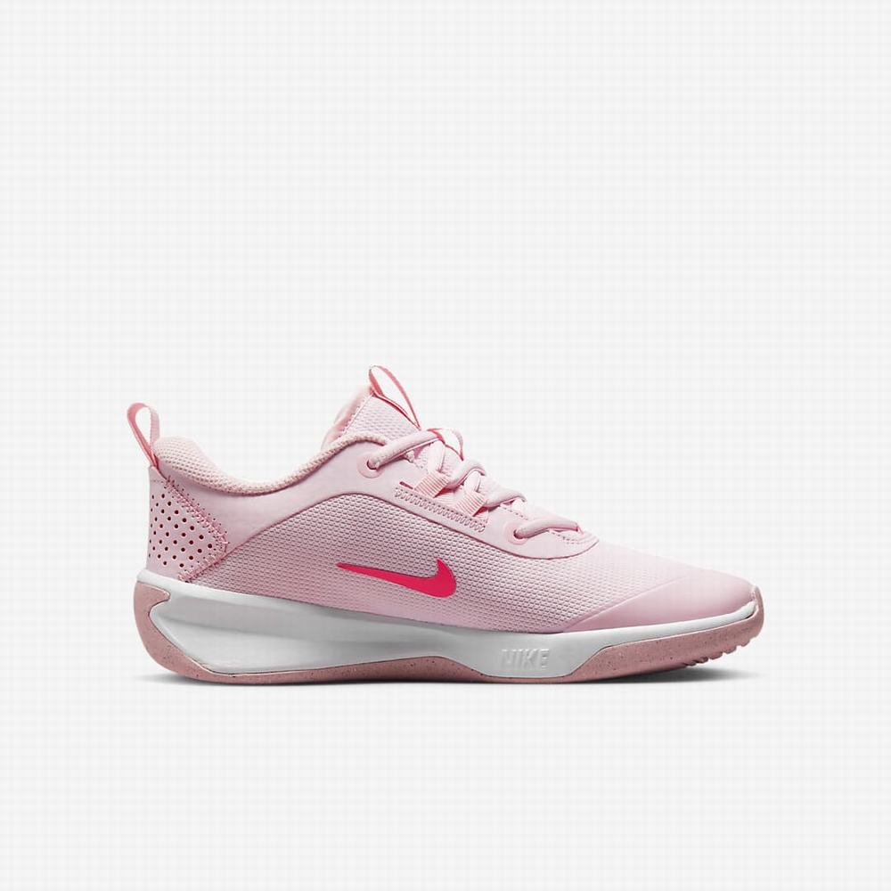 Nike Omni Multi-Court Gyerek Teniszcipő Rózsaszín Fehér | NI4967-Q25