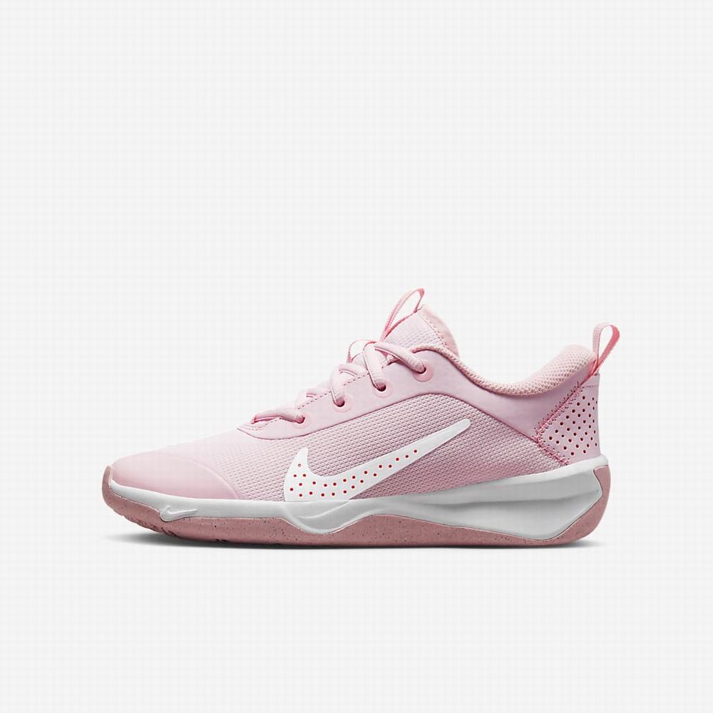 Nike Omni Multi-Court Gyerek Teniszcipő Rózsaszín Fehér | NI4967-Q25
