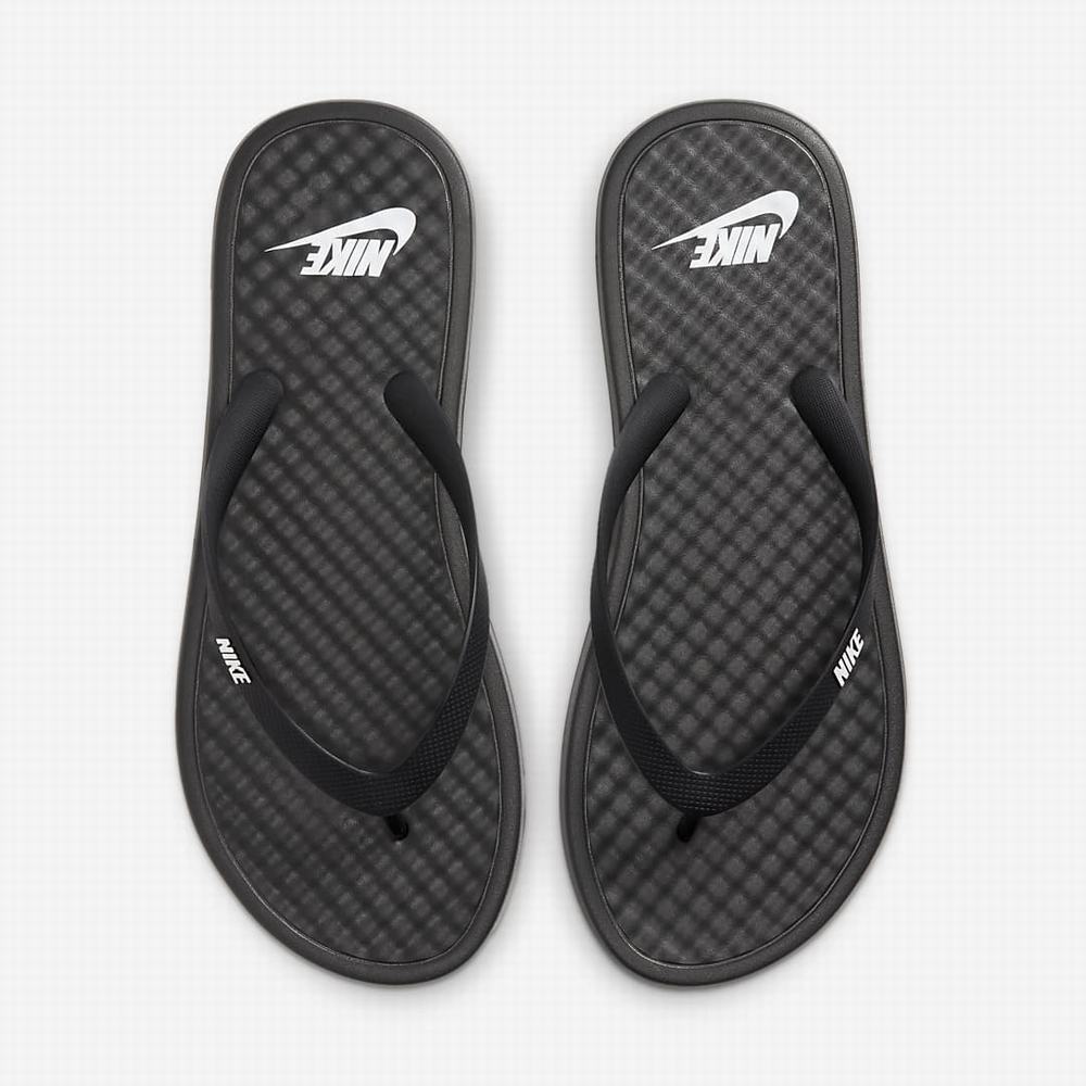 Nike On Deck Férfi Papucs Fekete Fehér | NI9486-L40