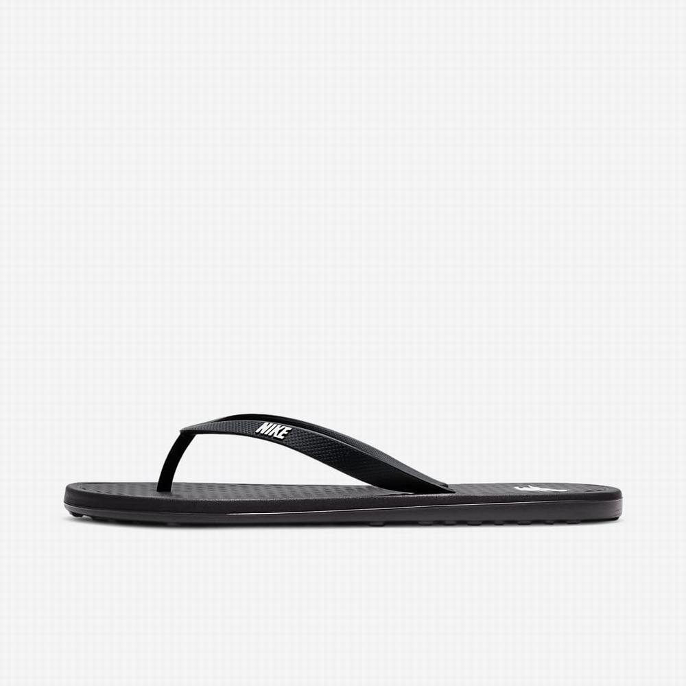 Nike On Deck Férfi Papucs Fekete Fehér | NI9486-L40