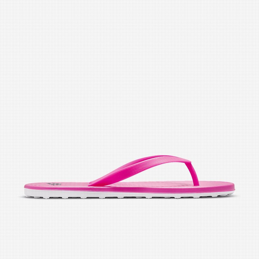 Nike On Deck Női Papucs Rózsaszín Fehér Fekete | NI3125-G06