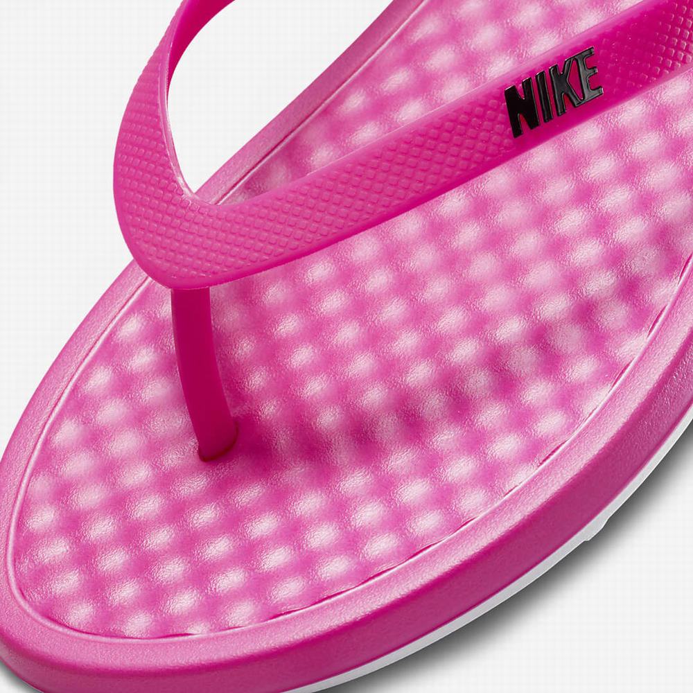 Nike On Deck Női Papucs Rózsaszín Fehér Fekete | NI3125-G06