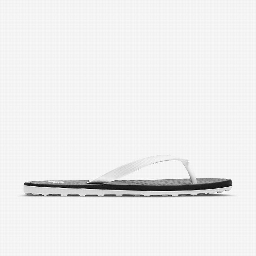 Nike On Deck Női Strandpapucs Fekete Fehér Fekete | NI1976-G03