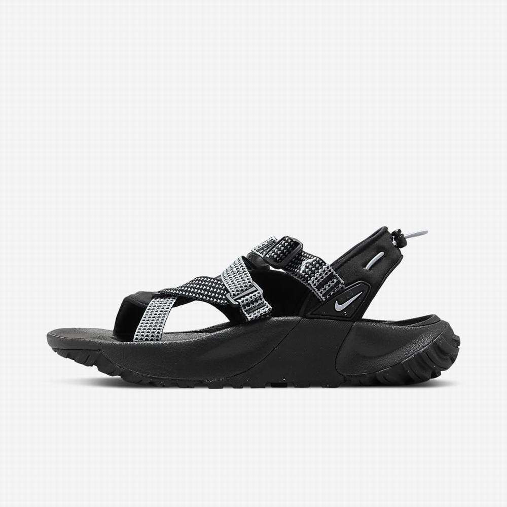 Nike Oneonta Férfi Szandál Fekete Platina Szürke | NI0891-V32
