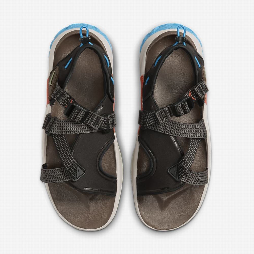 Nike Oneonta Férfi Szandál Fekete Szürke Kék Zöld | NI3502-T38