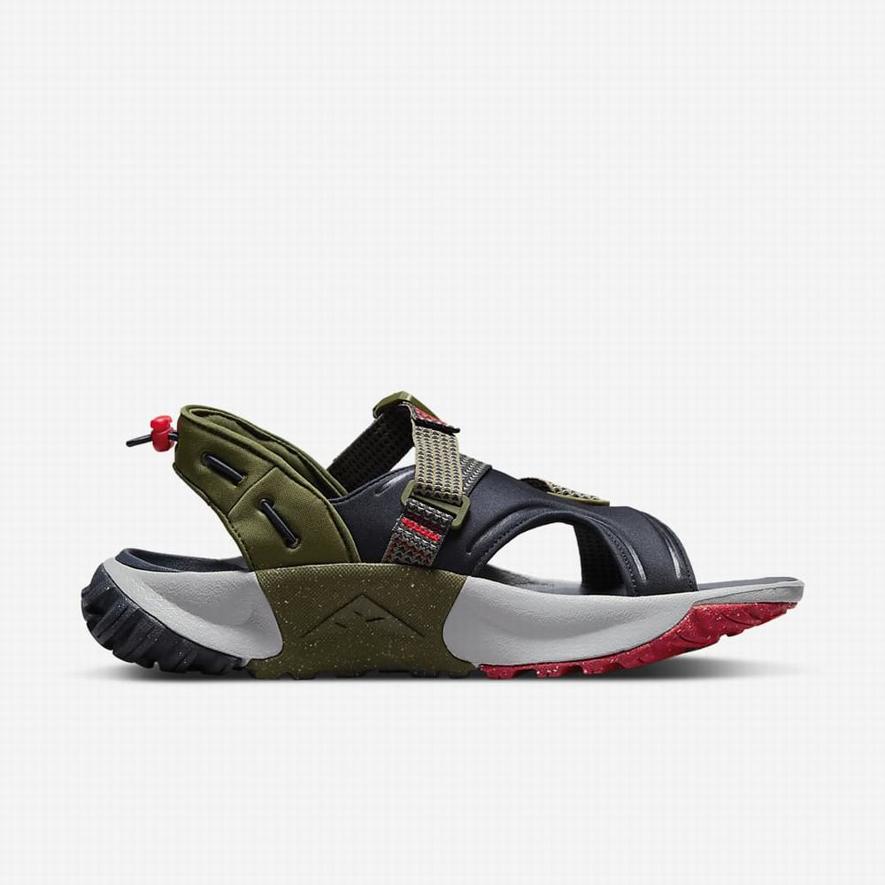 Nike Oneonta Férfi Szandál Zöld Obszidián Szürke | NI6140-B21
