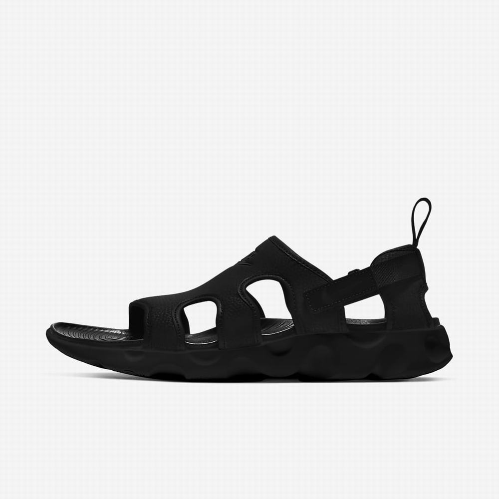 Nike Owaysis Férfi Szandál Fekete | NI2583-C46
