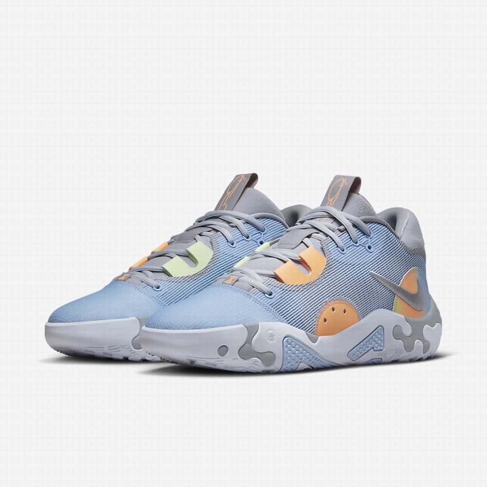 Nike PG 6 Férfi Kosárlabda Cipő Kék Krém Szürke | NI5937-B89