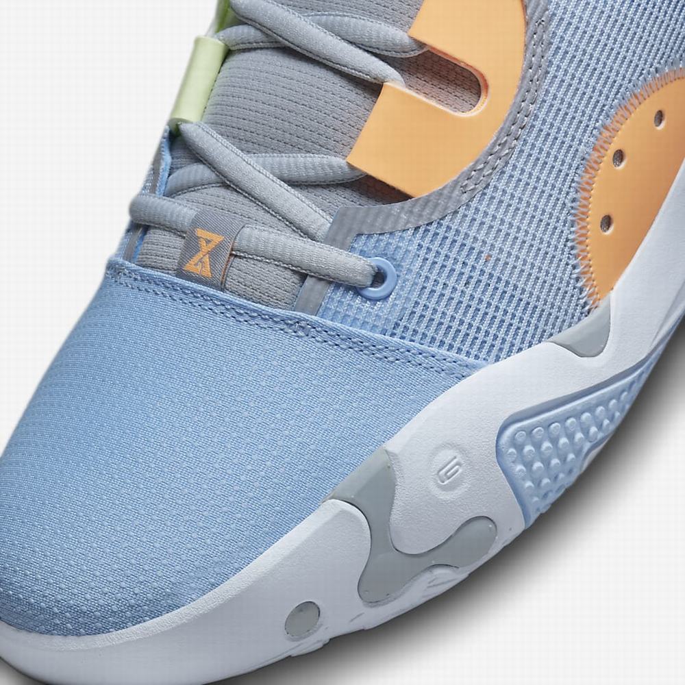 Nike PG 6 Férfi Kosárlabda Cipő Kék Krém Szürke | NI5937-B89