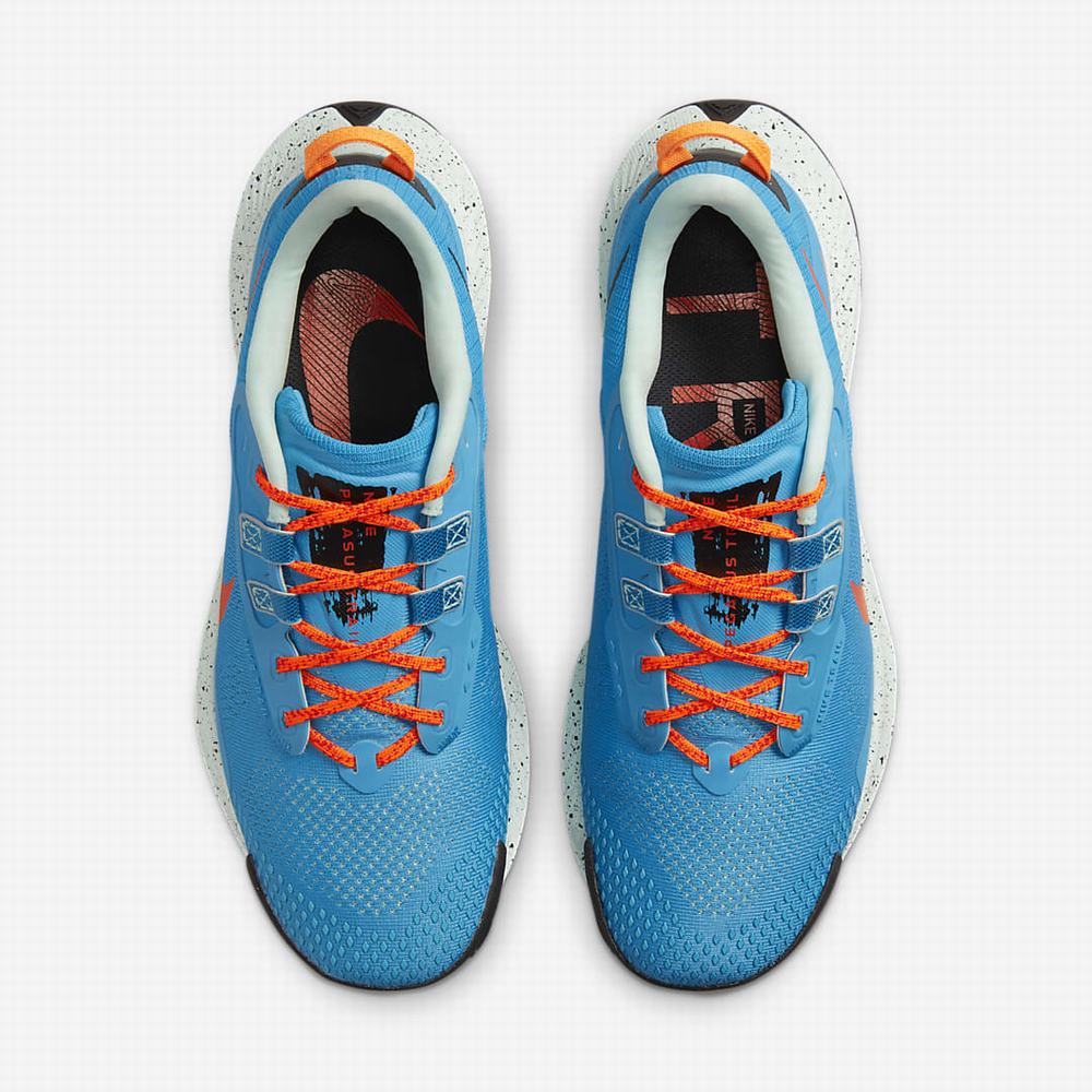 Nike Pegasus Trail 3 Férfi Futócipő Kék Menta Fekete Piros | NI4019-F08