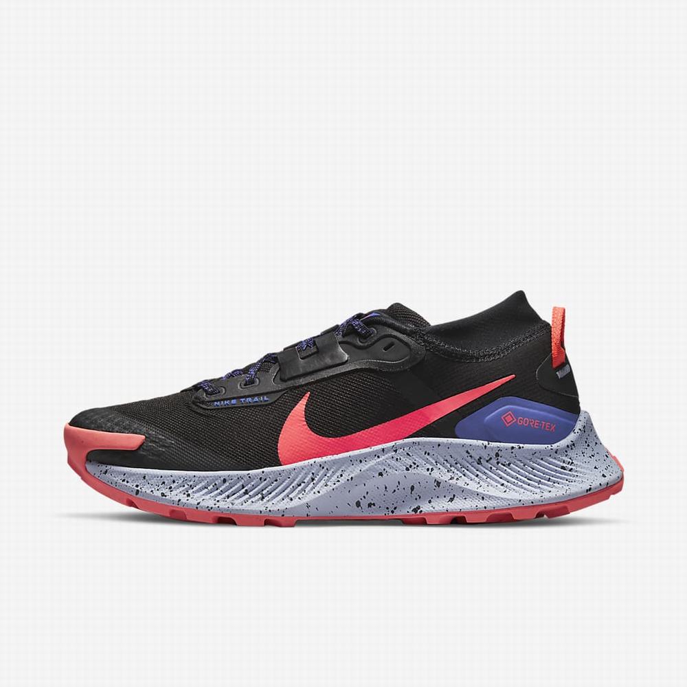 Nike Pegasus Trail 3 GORE-TEX Női Futócipő Fekete Világos Mangó Piros | NI0597-R05