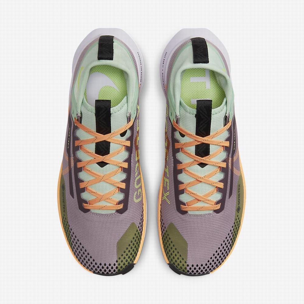 Nike Pegasus Trail 4 GORE-TEX Női Futócipő Lila Zöld Krém | NI3487-T28