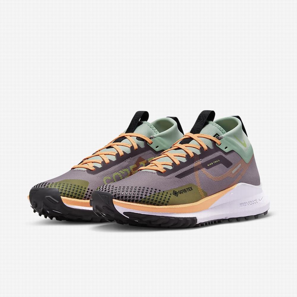 Nike Pegasus Trail 4 GORE-TEX Női Futócipő Lila Zöld Krém | NI3487-T28