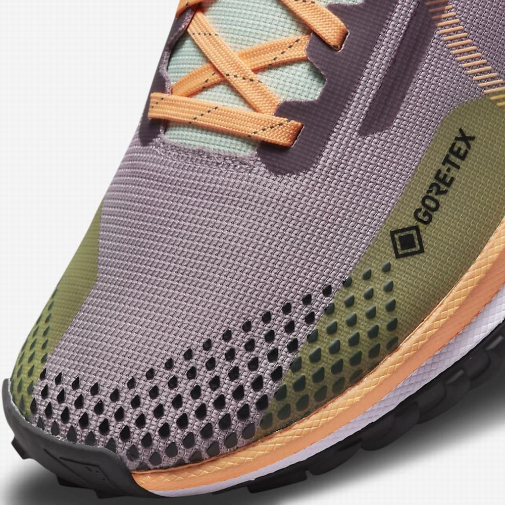 Nike Pegasus Trail 4 GORE-TEX Női Futócipő Lila Zöld Krém | NI3487-T28