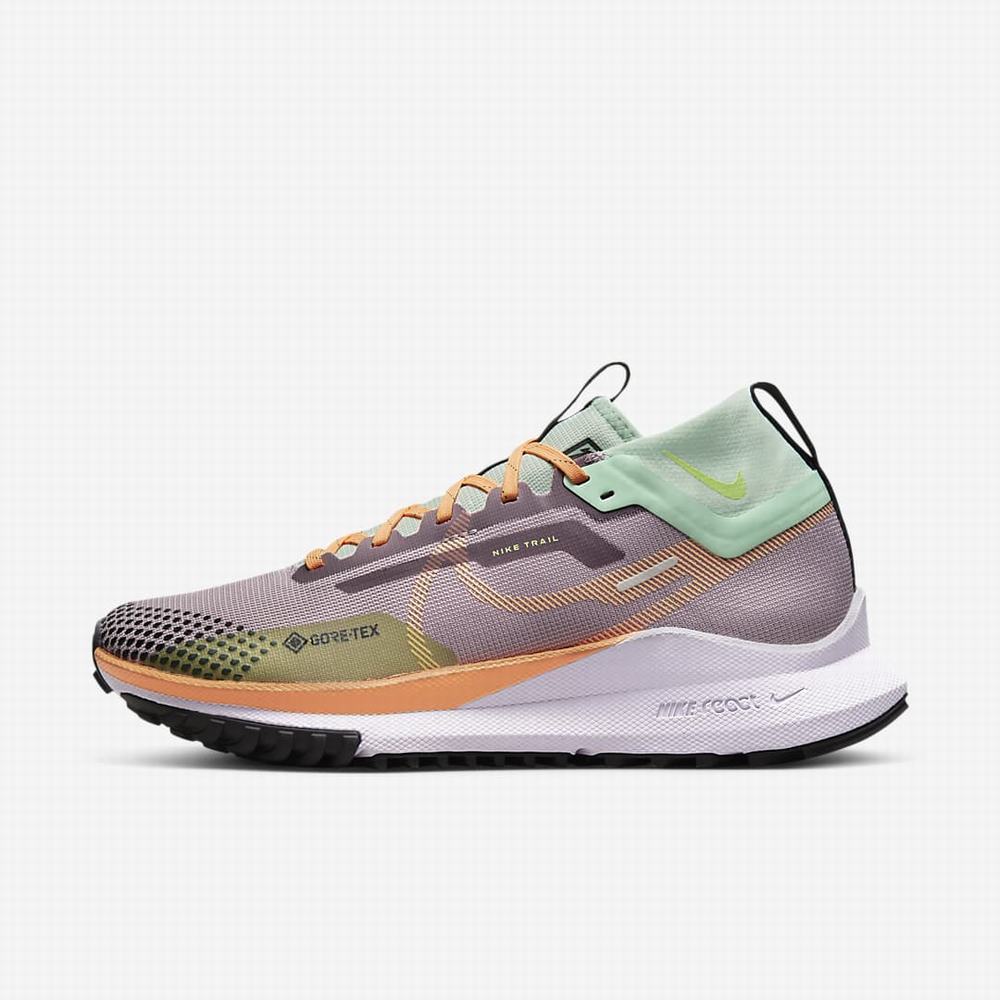 Nike Pegasus Trail 4 GORE-TEX Női Futócipő Lila Zöld Krém | NI3487-T28