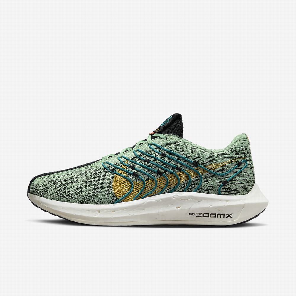 Nike Pegasus Turbo Next Nature Férfi Futócipő Zöld Fekete Narancssárga Arany | NI6081-P01