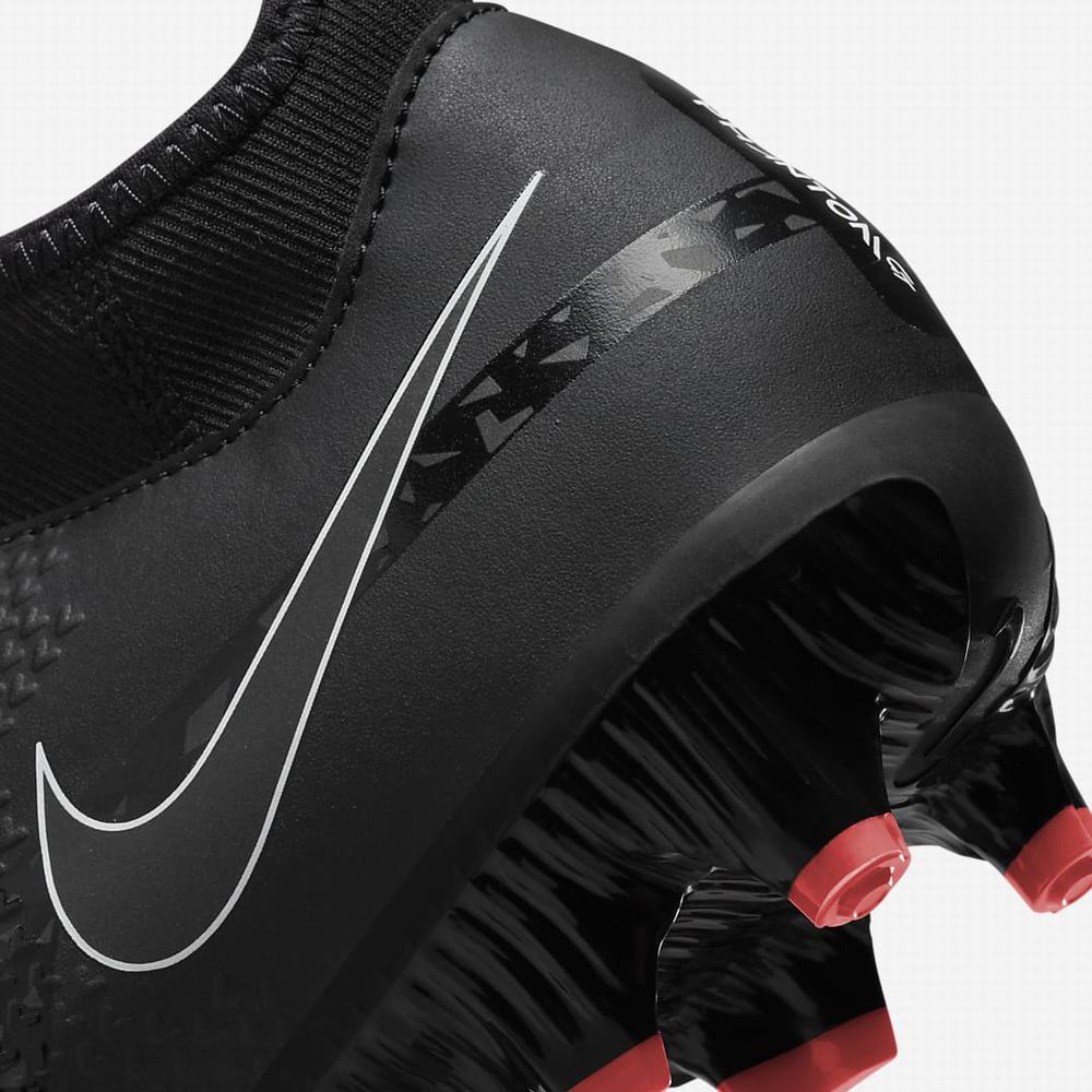 Nike Phantom GT2 Academy Dynamic Fit MG Multi-Ground Női Focicipő Fekete Fehér Világos Piros Sötétszürke | NI1589-F39