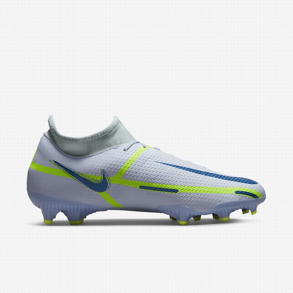 Nike Phantom GT2 Academy Dynamic Fit MG Multi-Ground Női Focicipő Szürke Sötétkék | NI5784-J07