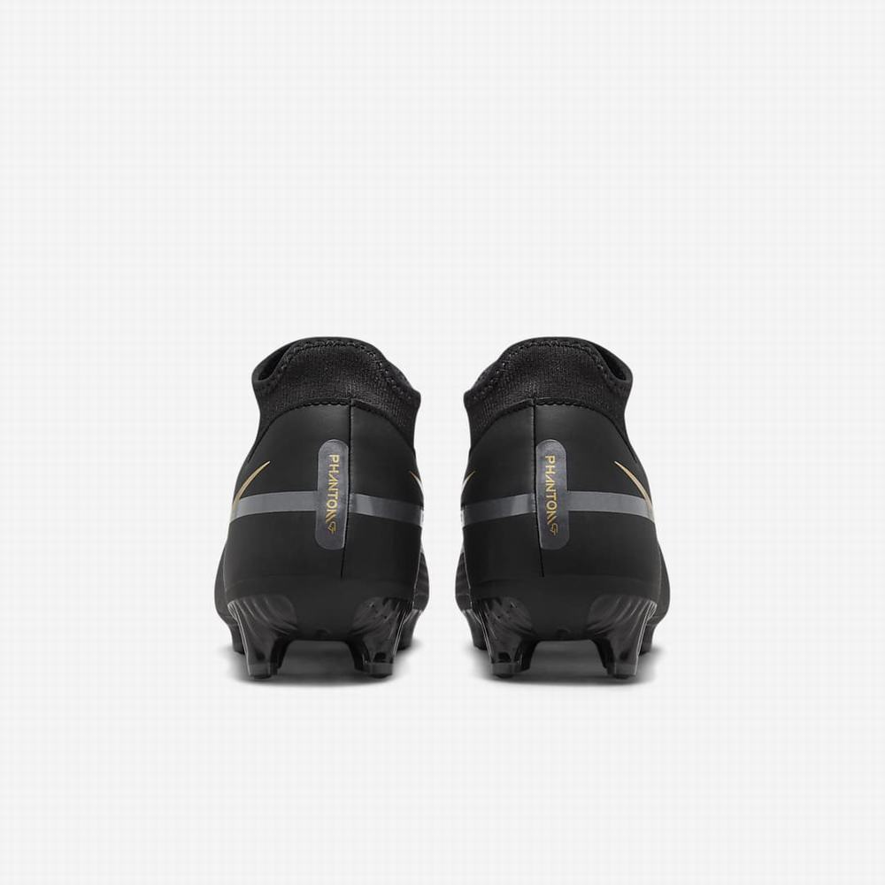 Nike Phantom GT2 Academy Dynamic Fit MG Multi-Ground Női Focicipő Fekete Metal Arany Sötétszürke Metal Sötétszürke | NI9586-G04