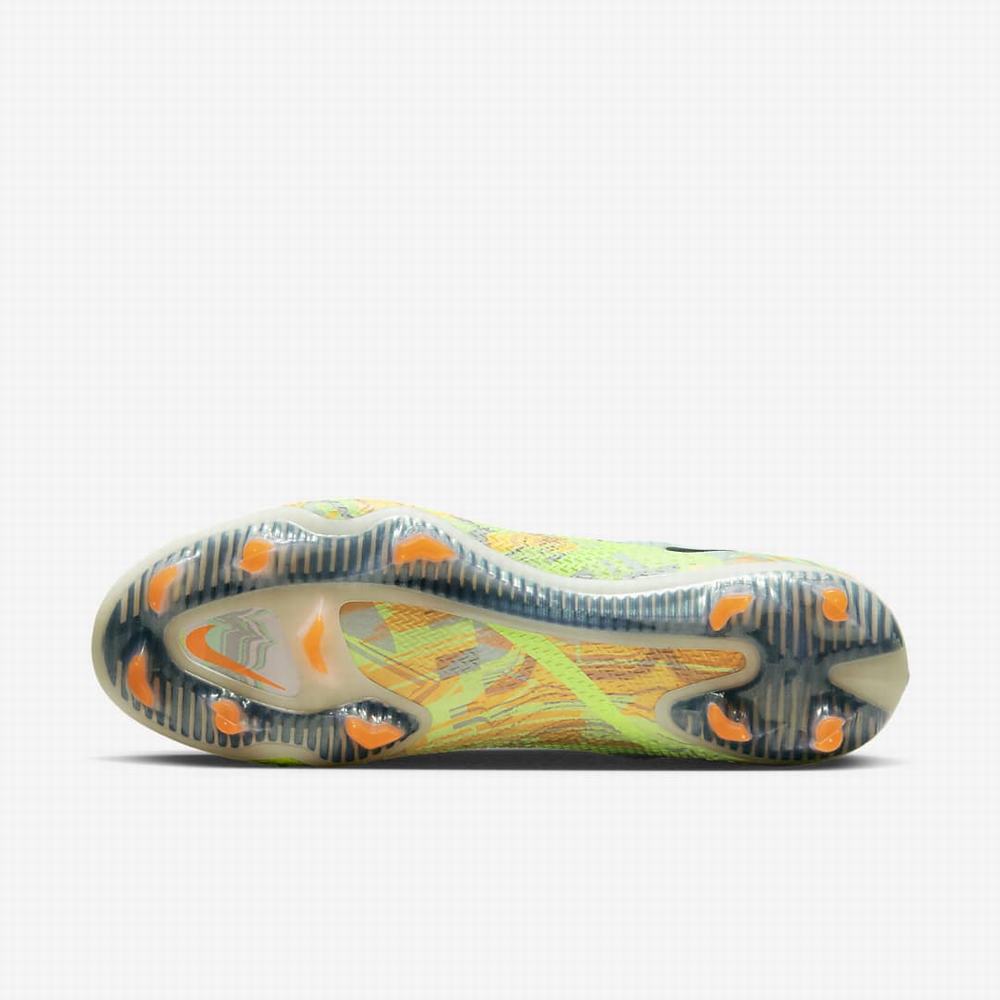 Nike Phantom GT2 Dynamic Fit Elite FG Firm-Ground Női Focicipő Zöld Narancssárga Fekete Kék | NI2059-Y53