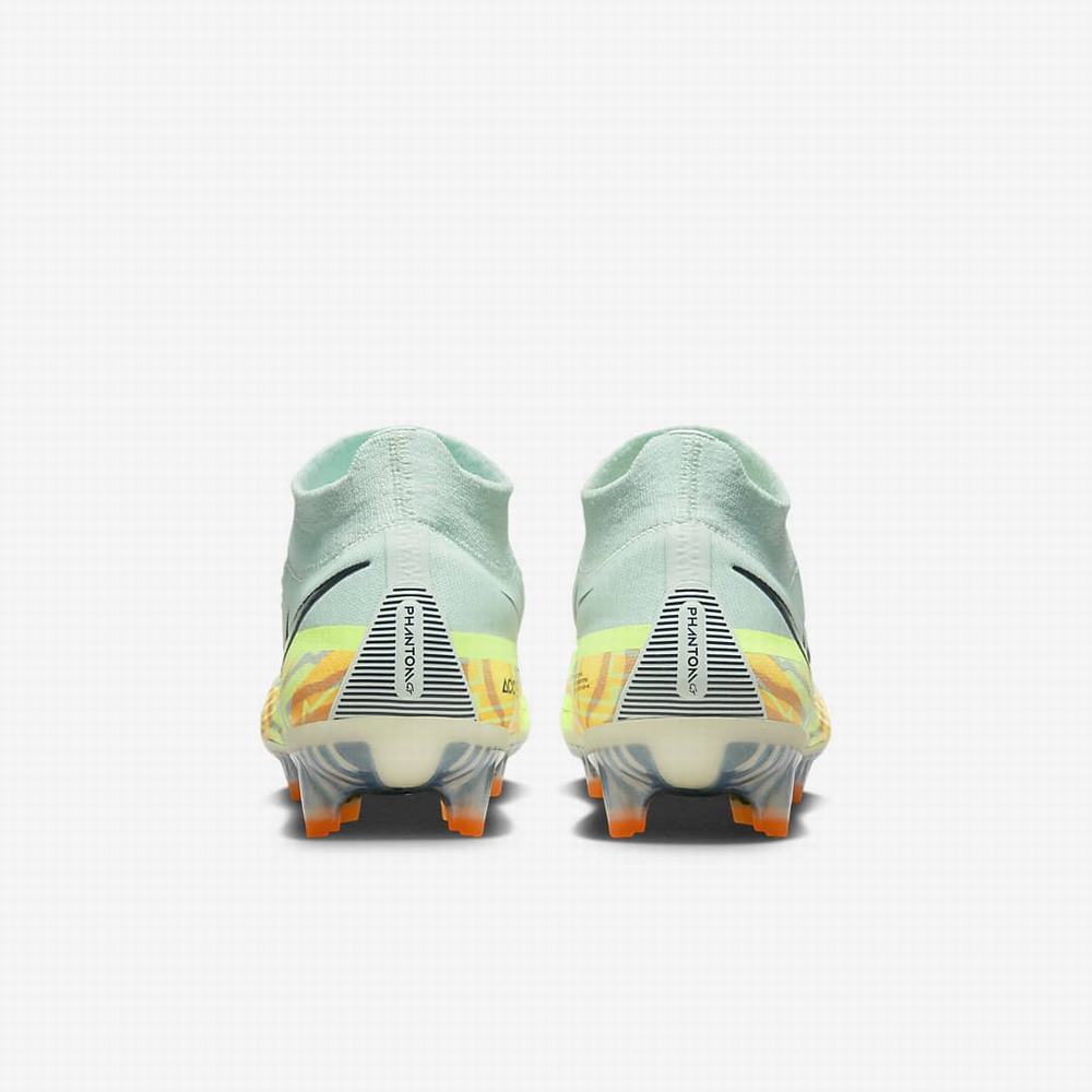 Nike Phantom GT2 Dynamic Fit Elite FG Firm-Ground Női Focicipő Zöld Narancssárga Fekete Kék | NI2059-Y53