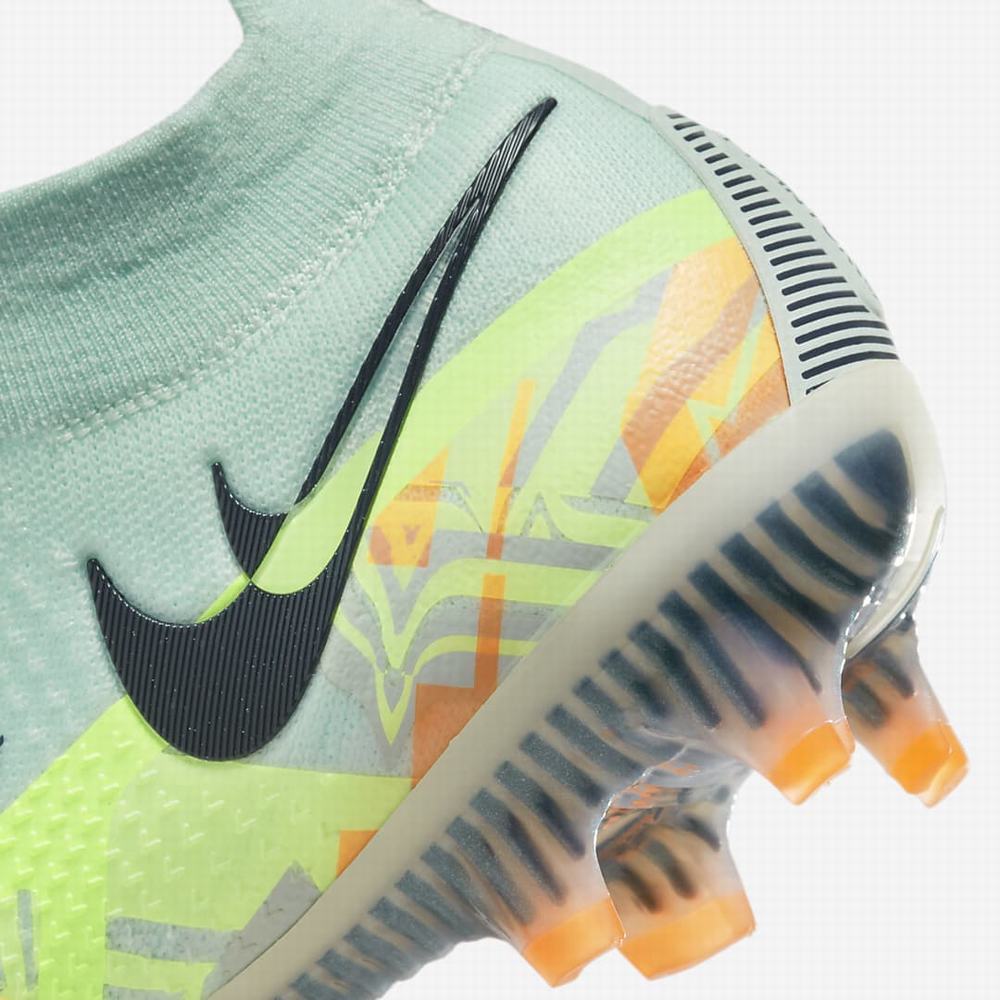 Nike Phantom GT2 Dynamic Fit Elite FG Firm-Ground Női Focicipő Zöld Narancssárga Fekete Kék | NI2059-Y53