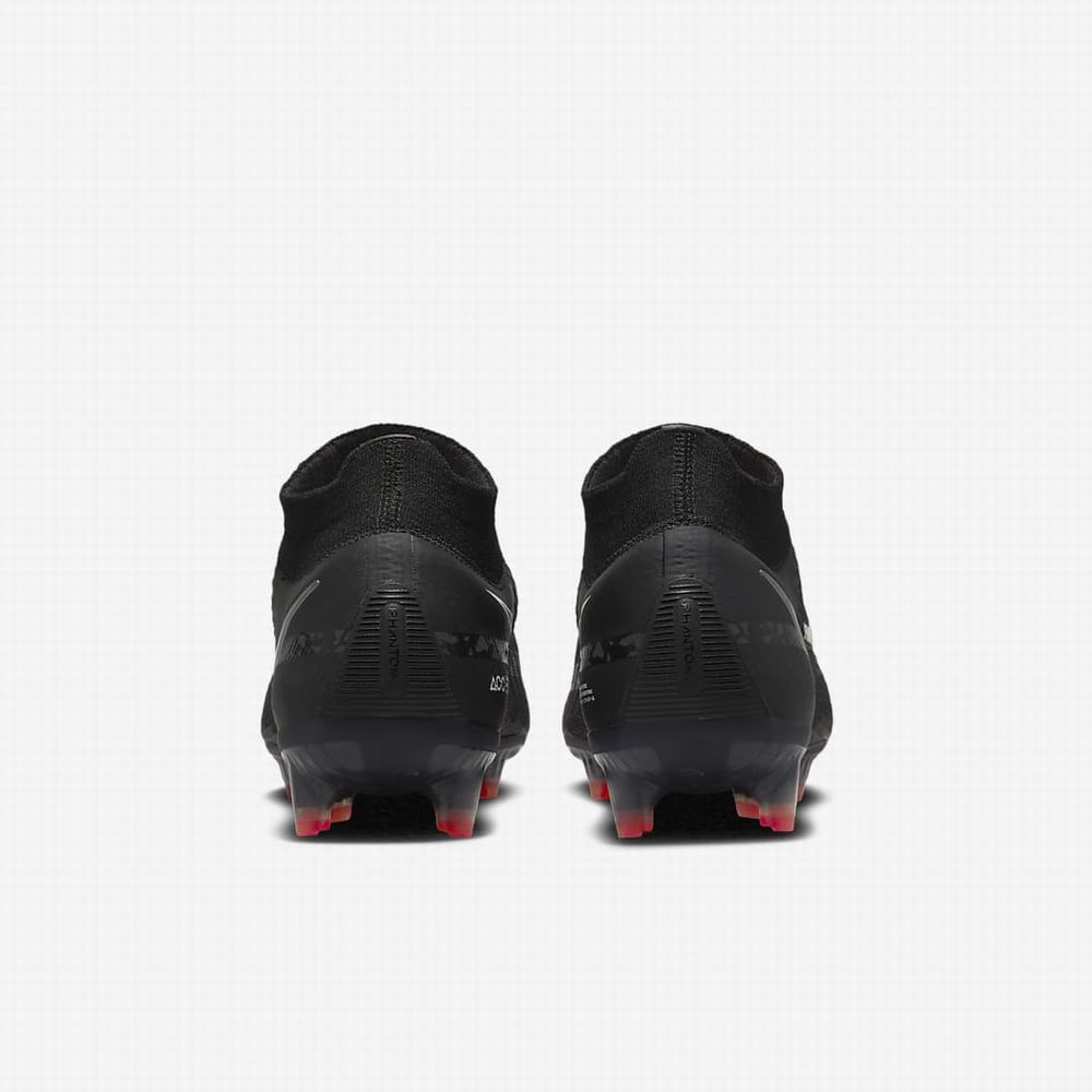 Nike Phantom GT2 Dynamic Fit Elite FG Firm-Ground Férfi Focicipő Fekete Fehér Világos Piros Sötétszürke | NI9256-W52
