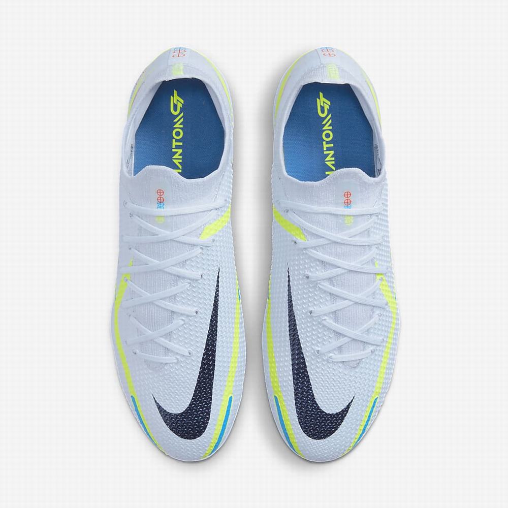 Nike Phantom GT2 Elite FG Firm-Ground Női Focicipő Szürke Fekete Kék | NI6123-V17