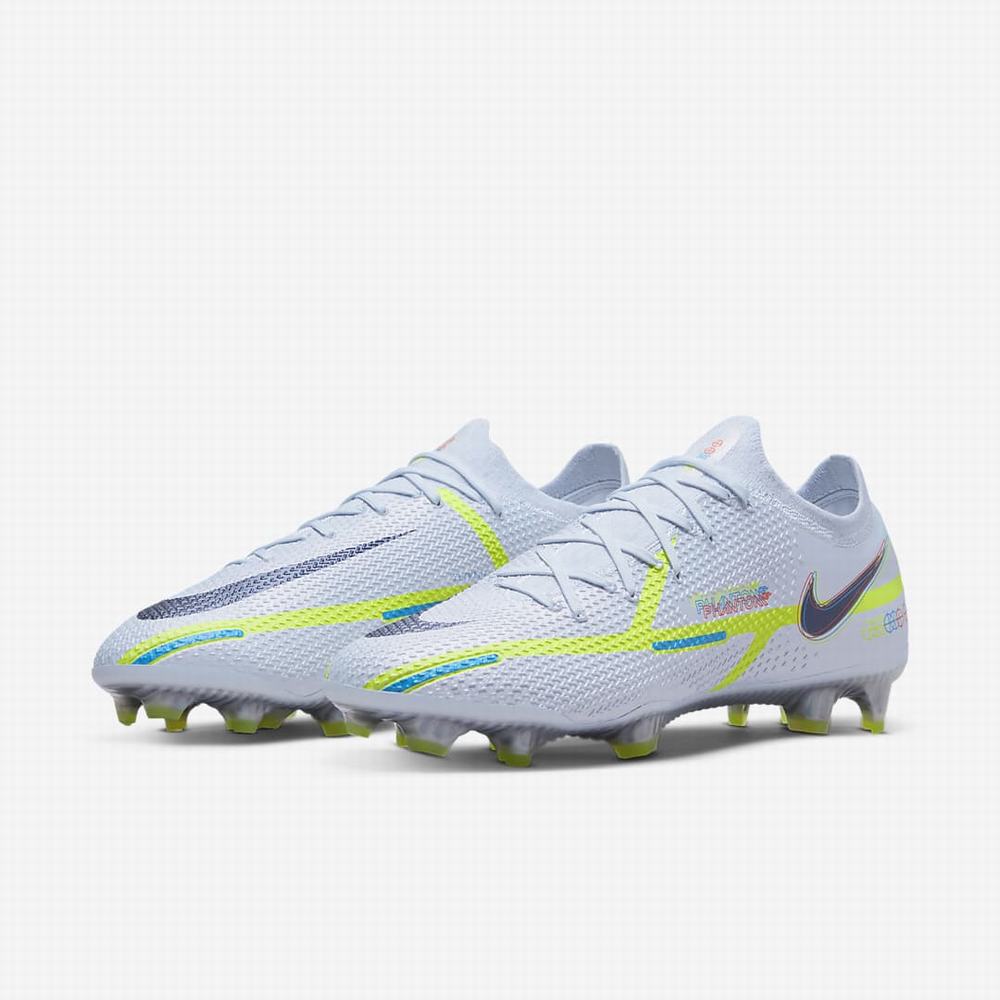 Nike Phantom GT2 Elite FG Firm-Ground Női Focicipő Szürke Fekete Kék | NI6123-V17