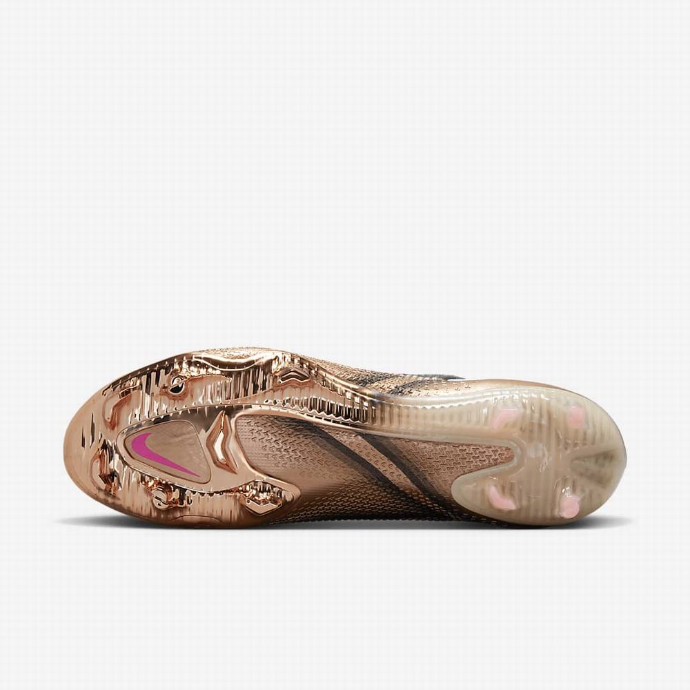 Nike Phantom GT2 Elite Q FG Firm-Ground Férfi Focicipő Metal Réz Fekete Fehér | NI6742-C47