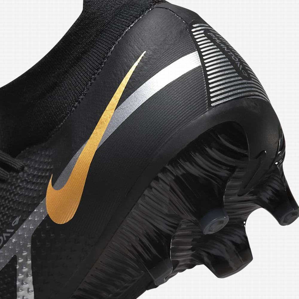 Nike Phantom GT2 Pro Dynamic Fit FG Firm-Ground Női Focicipő Fekete Metal Arany Metal Titán Metal Sötétszürke | NI4671-W47