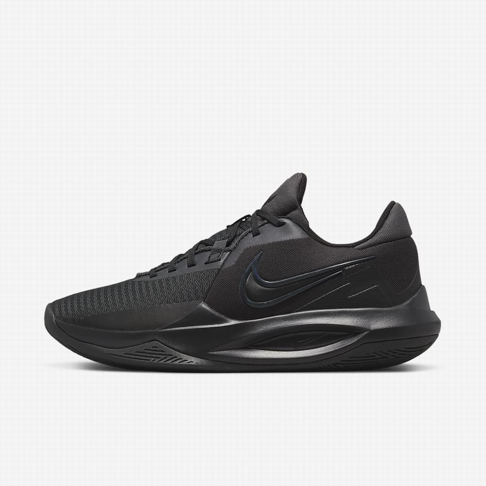 Nike Precision 6 Női Kosárlabda Cipő Fekete Sötétszürke | NI0423-Y74